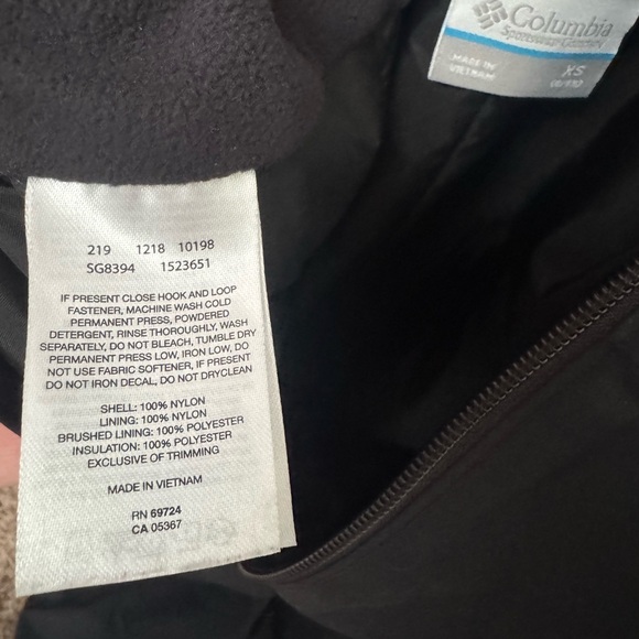 Columbia Snow Ski Bib Insulated Waterproof Omni Tech SnowBoard 6/6X XS Snowslope - Picture 4 of 11